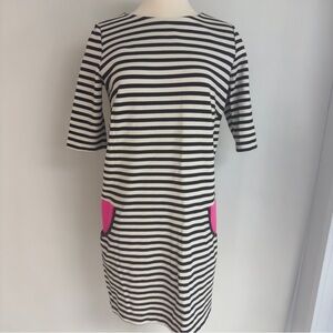 MADDERSON LONDON Black and White Striped Mini Dress NWOT